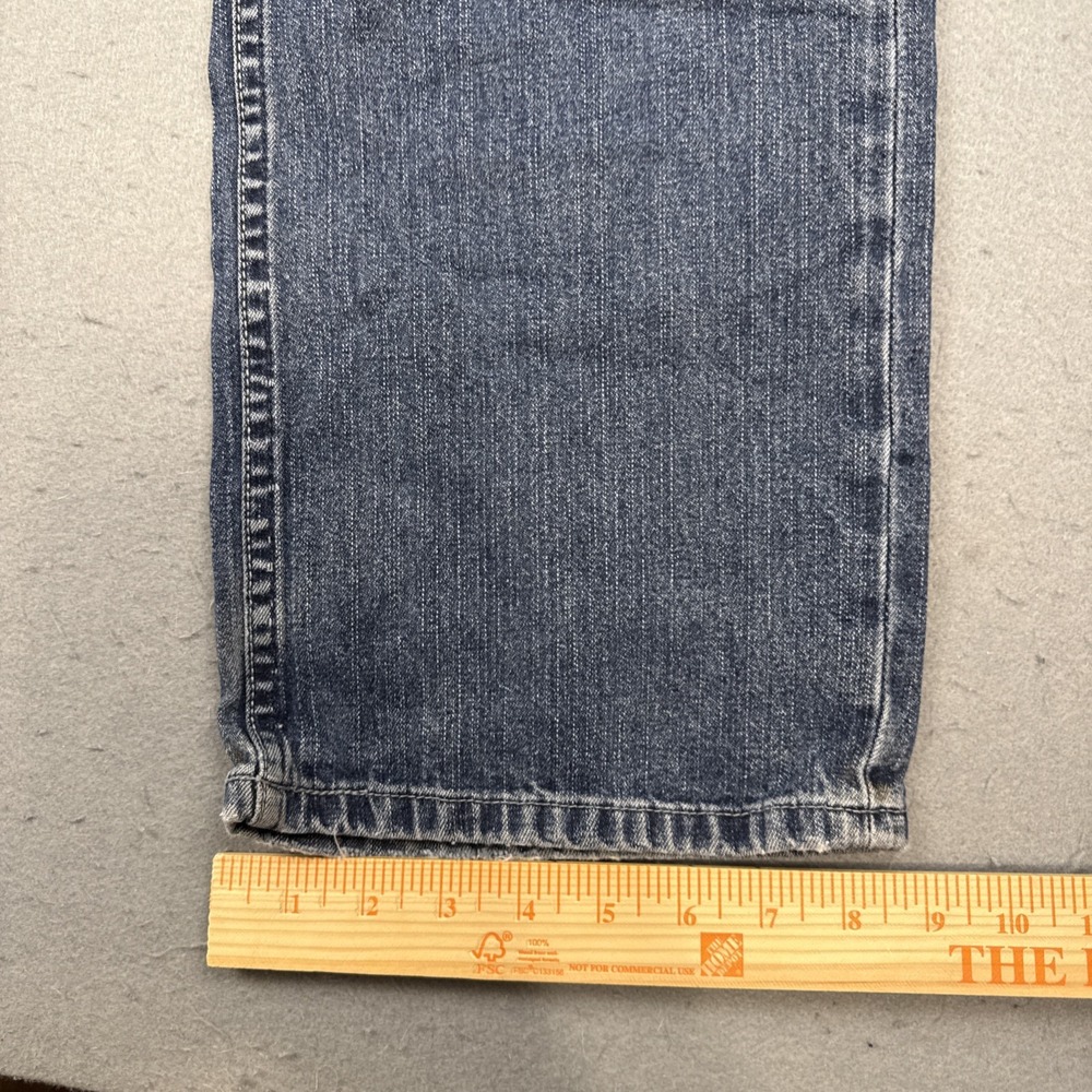vtg Silver Jeans wide leg  womens 30/32 Stretch  Denim Y2K dark whiskering - Picture 6 of 9